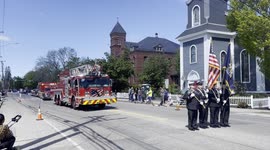 Memorial Day Parade in Maine, USA