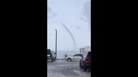 View of Water Spout From Playa Bonita RV Park