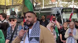 Australia: Dr Mohammed Mustafa addresses Palestine solidarity rally in Melbourne