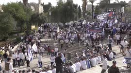 Israel: Illegal Israeli settlers storm Al-Aqsa Mosque to celebrate occupation of East Jerusalem (2)