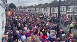 Crystal Palace FA cup parade