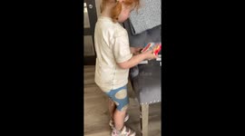 Daughter Covered In Dirt