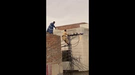 Trying to Extinguish an Electrical Fire