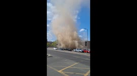 Dust Devil Sweeps Through Manchester