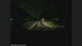 Headlights Conceal Fallen Branch