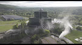 Sheraton Crossroads Hotel Controlled Implosion