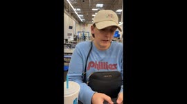 Man Shows Off His Melons at Store