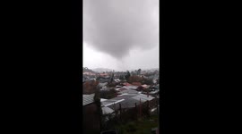 Powerful tornado rips through town in Chile