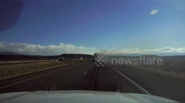 Truck bursts into flames during police chase in Utah