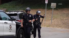 US, Los Angeles: Woodland Hills Officer Involved Shooting