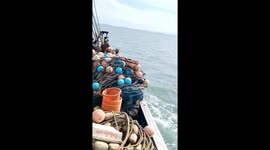 Missing fisherman rescued after six hours floating in the sea