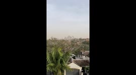 Australia dust storm blankets home in eerie orange haze