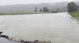 Flash Flooding near Mountainburg, AR