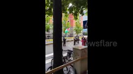 Norway: A protest was staged outside the Norwegian Finance Ministery to demand the withdrawal of funds to the Israeli forces and passing more sanctions