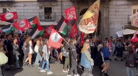 Protesters rally against NATO during Mediterranean Security Summit in Naples