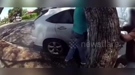 US: Good Samaritan And Fullerton Officer Team Up To Rescue Man From Burning Car
