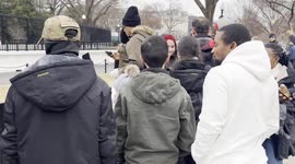 DC Street Performer SCOLDS man requesting him play US National Anthem
