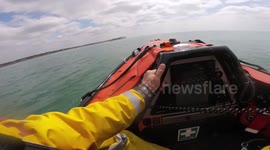 RNLI crew rescue red balloon mistaken for stricken hang glider