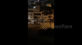 Moment Israeli forces storm Balata refugee camp, east of Nablus