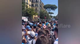 Napoli fans celebrate team's Italian league victory