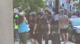 US: Arrests Made as Anti-LGBTQ Group Clash With Counter-Protesters Outside Seattle City Hall 5
