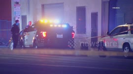 US, Los Angeles: Long Beach Fatal Shooting