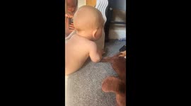 Toddler farts instead of crying after his sister screams during their playtime