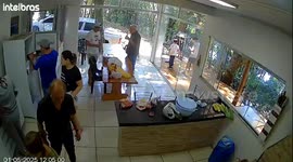 Gas Cylinder Explodes in Cabinet