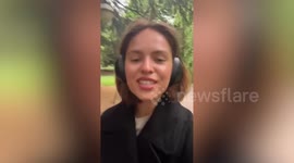 Scary moment man follows woman for over five minutes