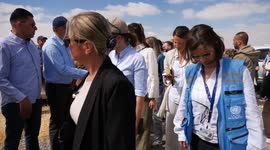 International delegation visits displaced Palestinians' village in West Bank
