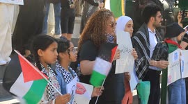 Syria: Protesters in Damascus rally in solidarity with Gaza