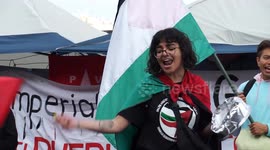Mexico: Pro-Palestinian protest held outside National Palace in Mexico City