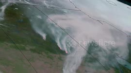 Canada: Satellite Timelapse Captures Massive Smoke Plumes From Canada Wildfires