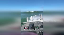US: Coast Guard Boat Hit Hard By Giant Wave In Dramatic Ocean Operation