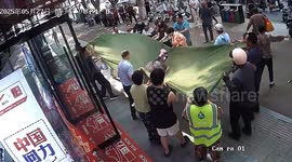 Passersby catch 102-year-old woman as she falls from 3rd-floor window