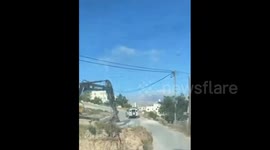 Israeli forces, accompanied by bulldozers, the village of Al-Mughayyir northeast of Ramallah