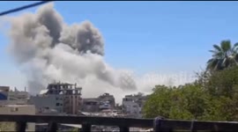 Israeli forces strike several Palestinian homes in the Al-Shujaiya neighborhood