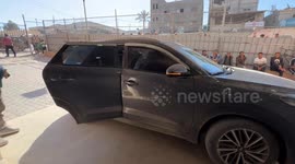 Israeli attack on Rafah aid center injures many Palestinians