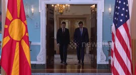 US: US secretary of state meets North Macedonian foreign minister in Washington DC