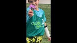 Brothers and their sweet compassions: One sees a gift, the other sees a home for butterflies