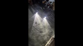 Farmer uses torches to lure termites for his chickens to feast on