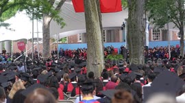 US: Harvard holds commencement in yard days after Trump administration’s foreign student ban