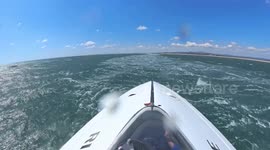 Eye-catching kiteboat smashes 100 kph barrier to become second fastest