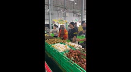 Thai Fruits Festival event at a Thai Fruit Market, in Pathumthani, Thailand.