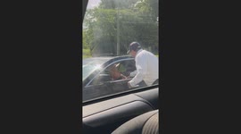 Man Climbs Through Sunroof To Punch Raging Trucker Driver Back
