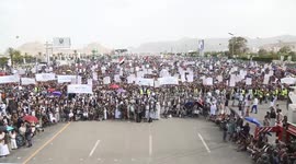 Yemen: Sabeen Square rally in Sanaa condemns Israeli attacks on Gaza