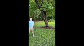 Loud Crack As Son Whips Tree