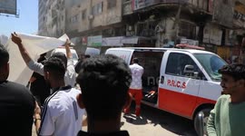 Israeli air strike kills 11 at crowded central Gaza junction