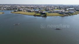 Argentina: Dragon boat race held in Argentina to ring in Dragon Boat Festival