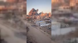 Heavy Israeli Bombardment Levels Residential Areas in Gaza